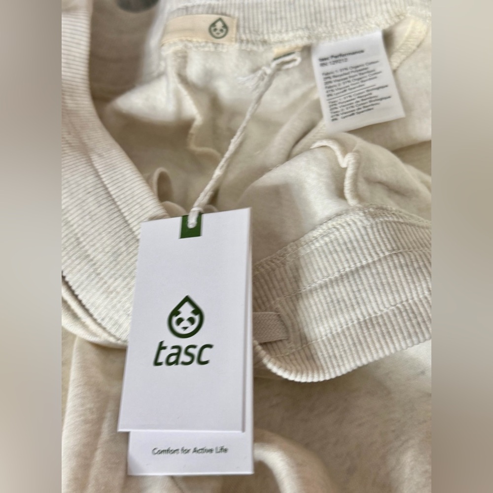 NWT Tasc Cream Lounge Sweatpants Pants